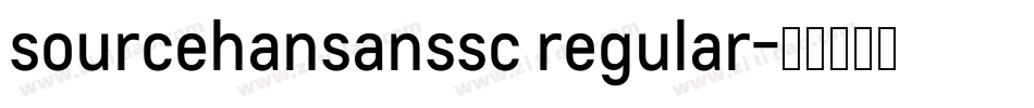 sourcehansanssc regular字体转换